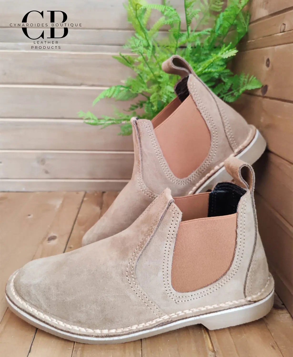Suede Slip-On Leather Boot